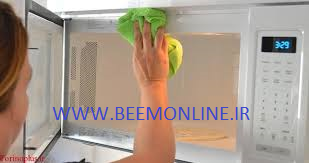 تمیز کردن و طریقه چربی زدایی مایکروفر